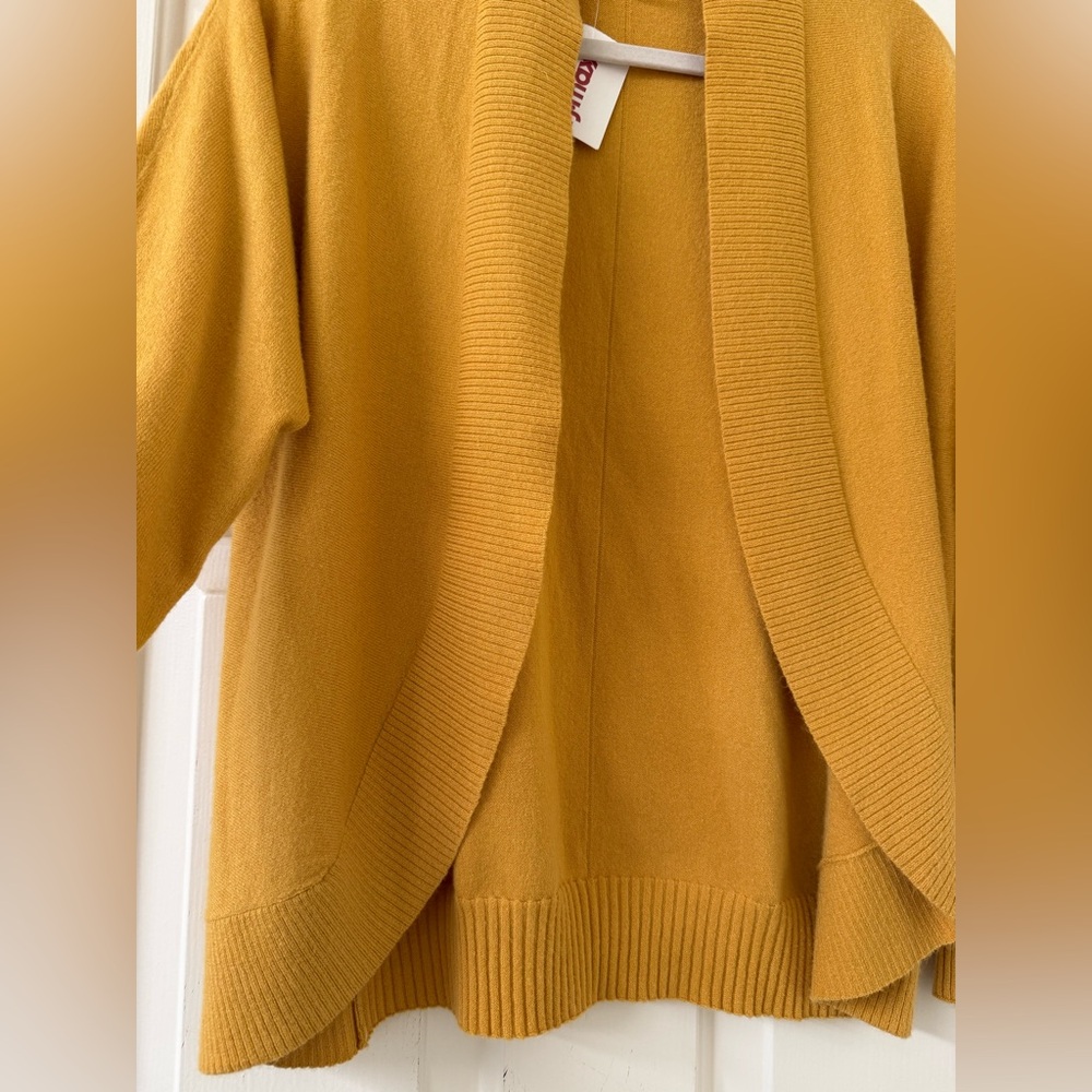 NWT Peyton Primrose Shrug Cardigan Bolero Butterscotch Yellow Size S - Picture 3 of 7